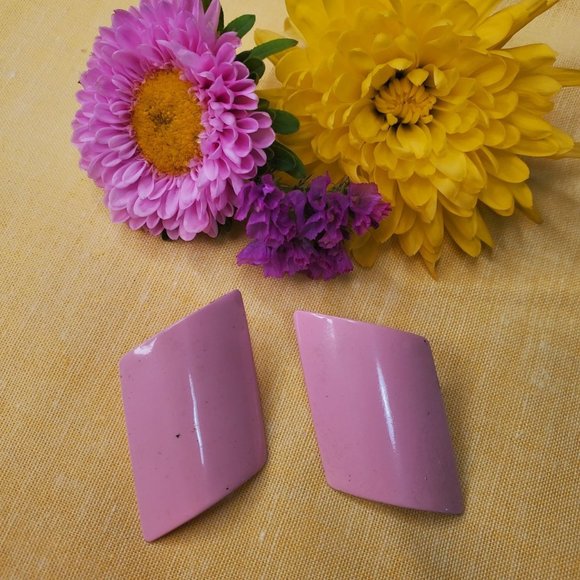 Pink Diamond Earrings Pinkearrings - Picture 1 of 2